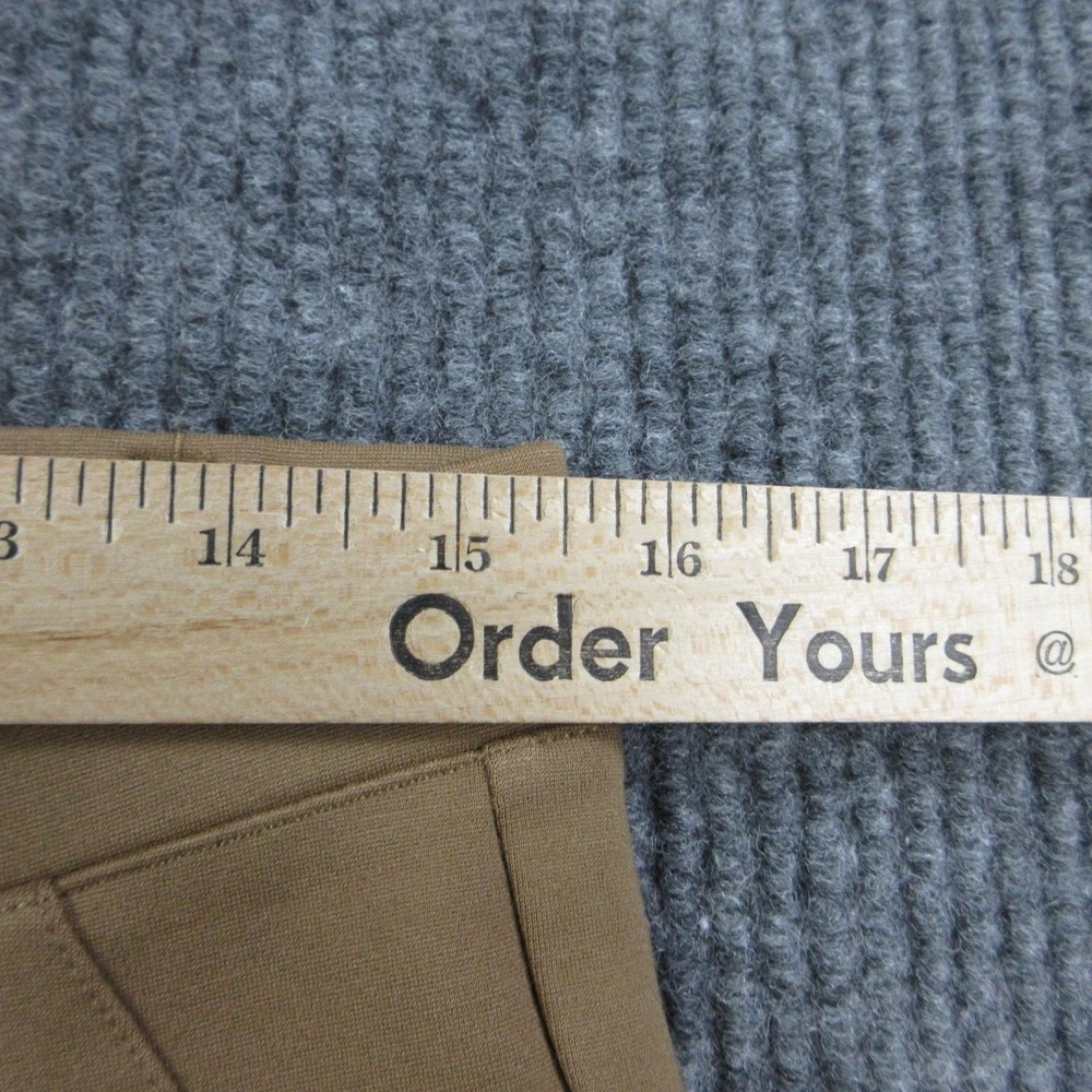 Quince Pants Womens Petite L Roasted Pecan Ponte Bootcut Stretch 31x28.5* NWT - Picture 6 of 16